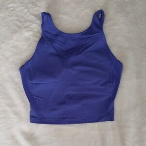 lululemon athletica Cropped Vibrant Purple Tank Top